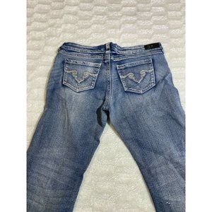 Womens Royal Blue Jeans / Capris - size 17, 36x27